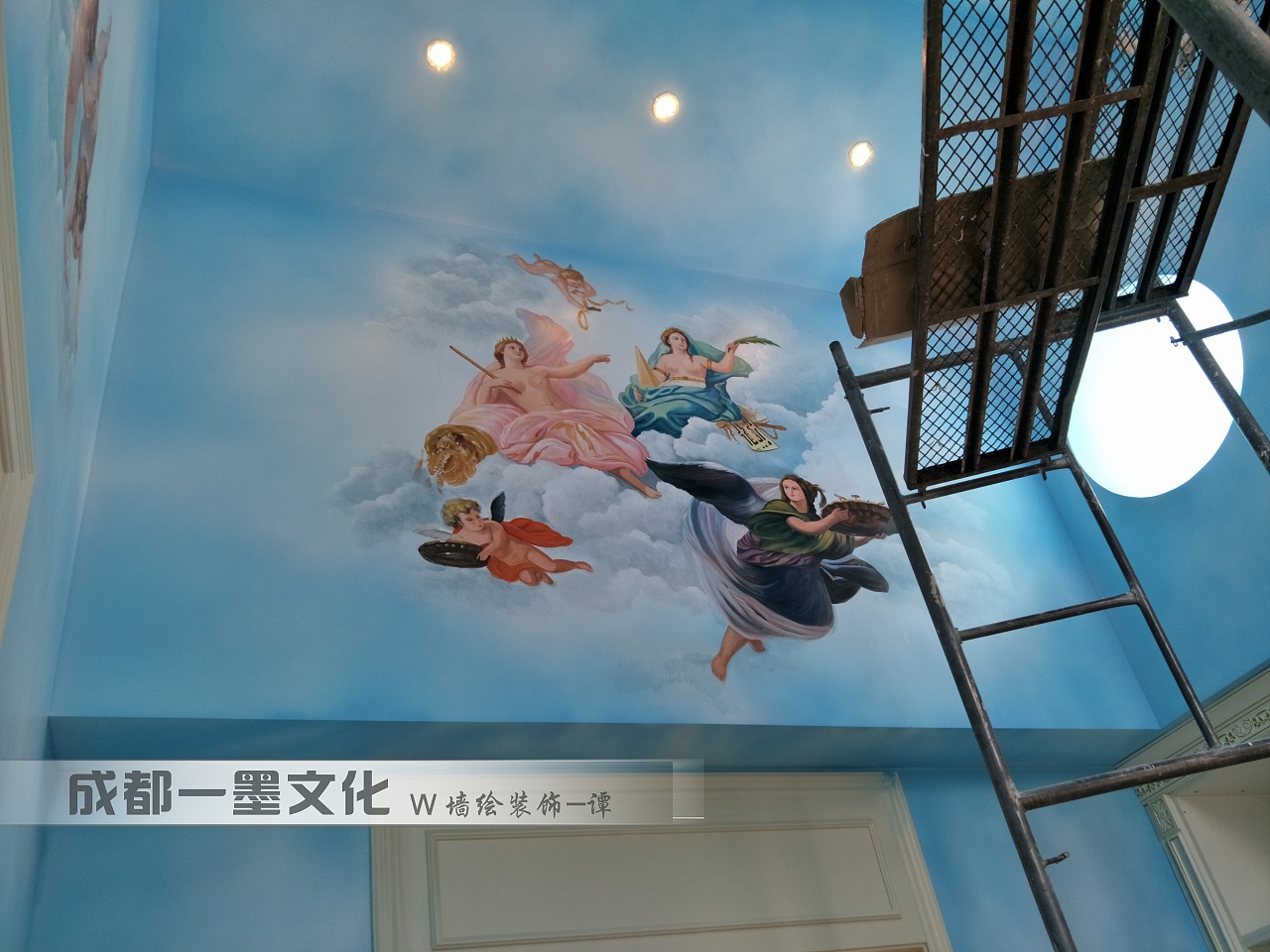 天顶壁画 风景墙绘 成都墙绘 酒吧墙绘 学校墙绘（图ZNDAzNzA5NzQw） - 绘画 - 站酷设计师农村壁画原创素材 - 站酷ZCOOL