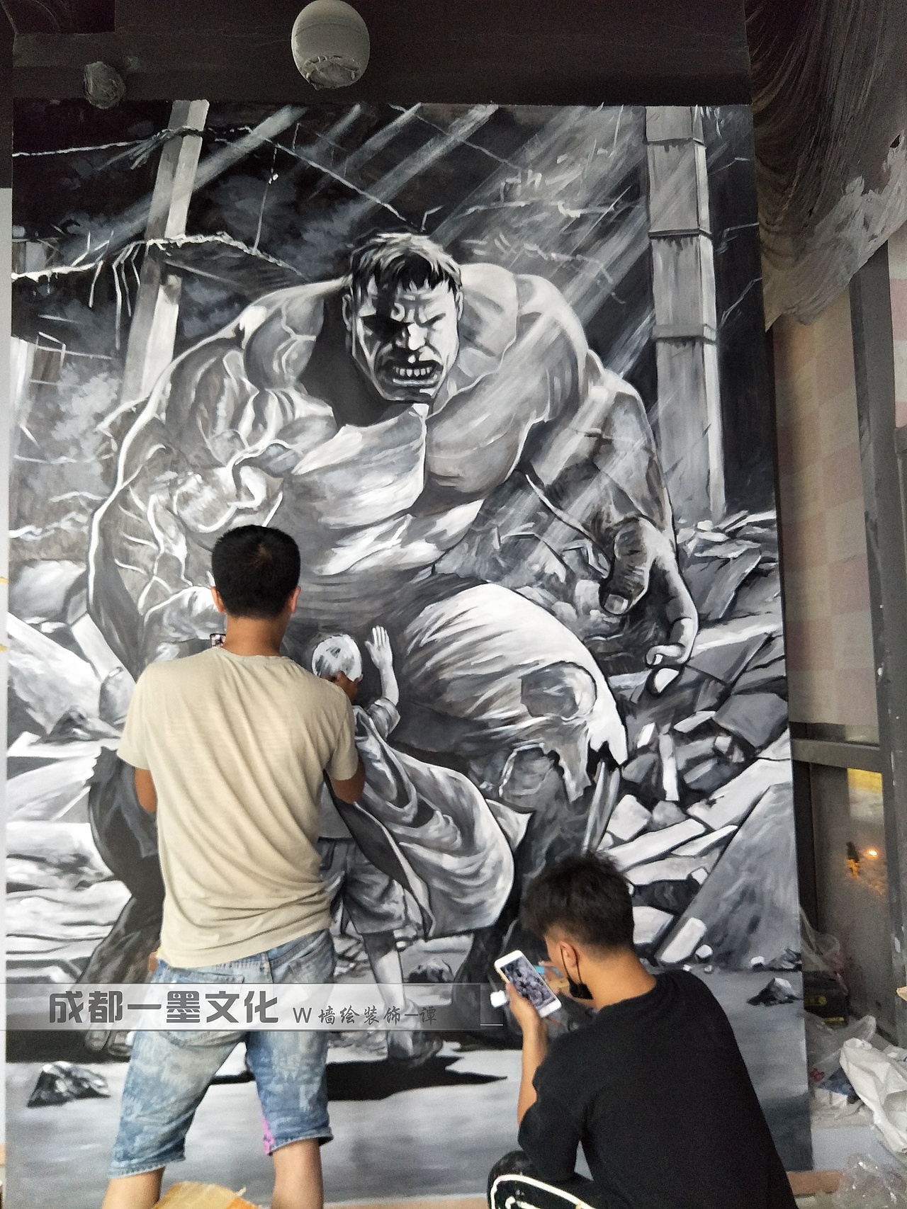 成都壁画 四川墙绘 3D画 3D墙绘 成都墙绘 健身房墙绘（图ZNDAzNzEwNTky） - 绘画 - 站酷设计师农村壁画原创素材 - 站酷ZCOOL