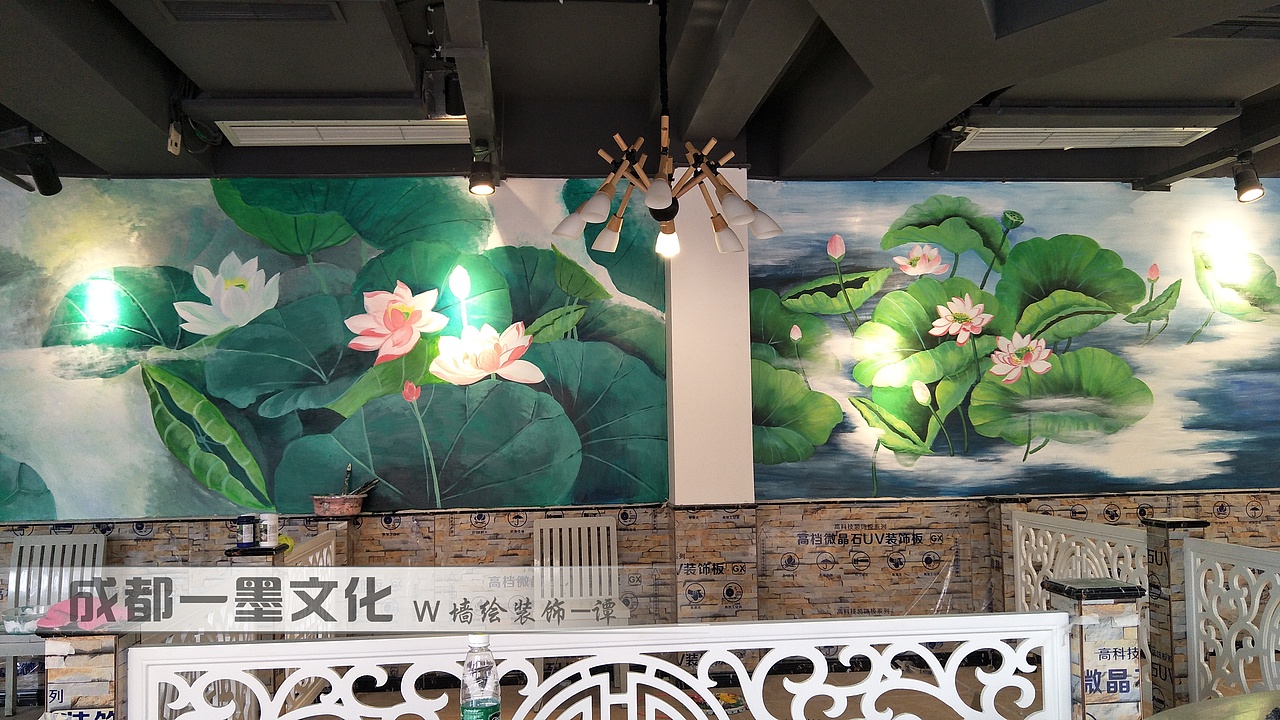 串串店墙绘 中式墙绘 成都墙绘 餐饮店墙绘（图ZNDAzNzE2MjI0） - 绘画 - 站酷设计师新农村壁画原创素材 - 站酷ZCOOL