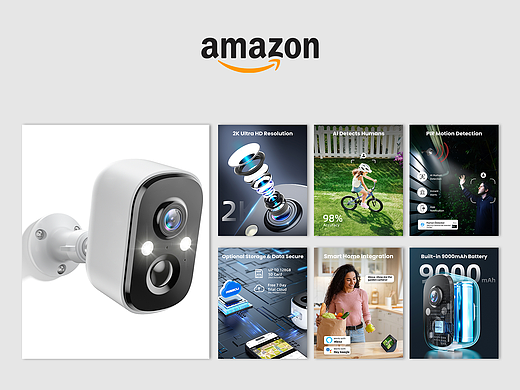 Amazon户外安防摄像头丨海外视觉设计