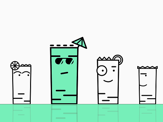 饮品、奶茶、果茶logo设计