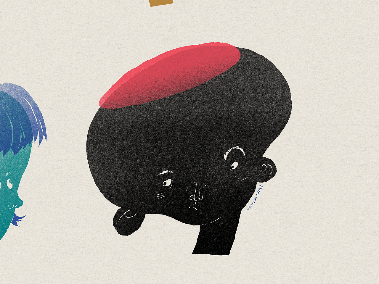 《看》（图ZNDAzNzM1NTYw） - 创作习作 - 站酷设计师Yoyo_27原创素材 - 站酷ZCOOL