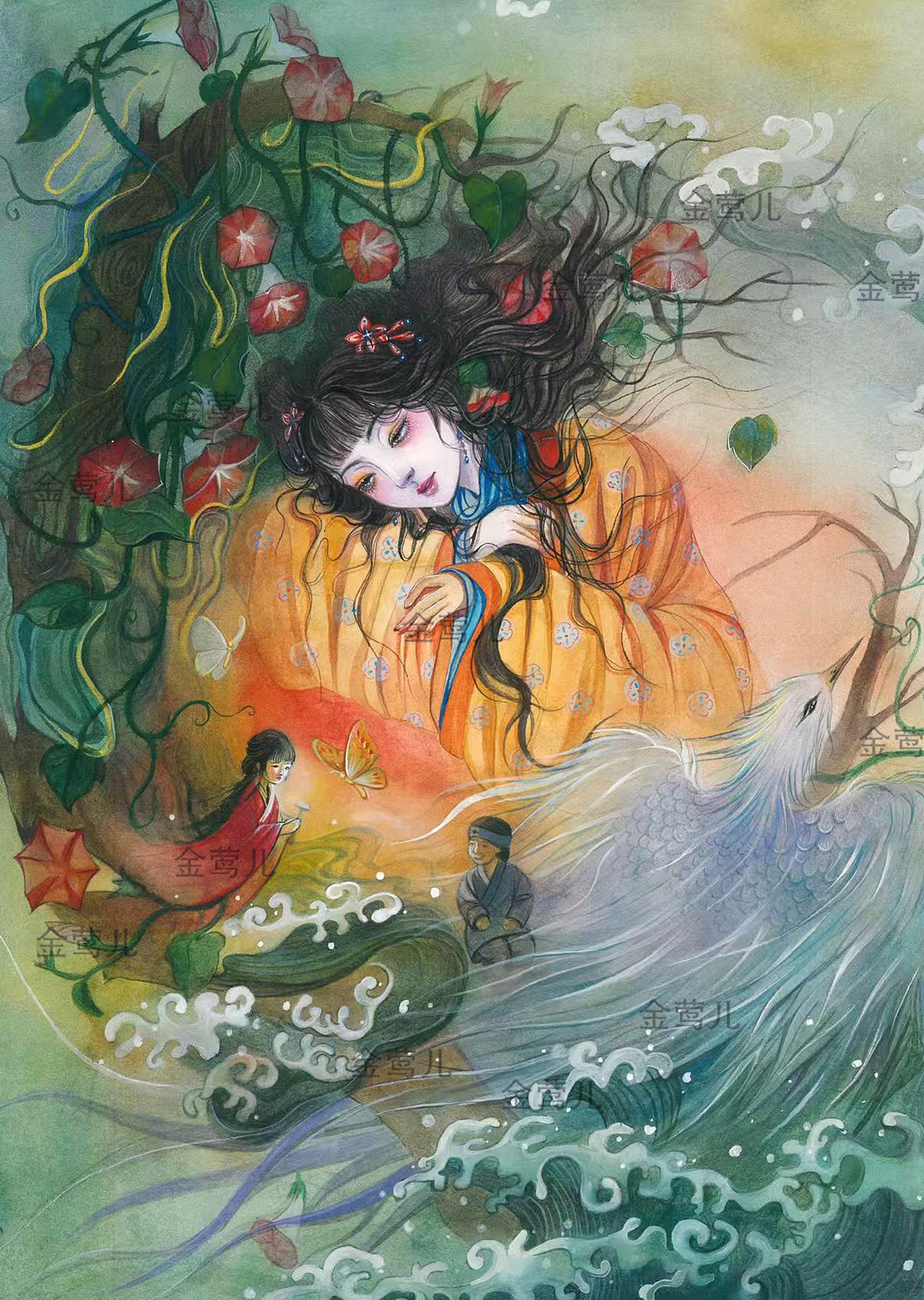 《红楼梦》金陵十二钗（完结版）（图ZNDAzNzM3MjA0） - 艺术插画 - 站酷设计师金莺儿原创素材 - 站酷ZCOOL