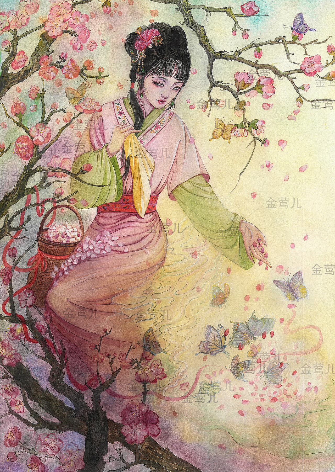 《红楼梦》金陵十二钗（完结版）（图ZNDAzNzM3MzYw） - 艺术插画 - 站酷设计师金莺儿原创素材 - 站酷ZCOOL