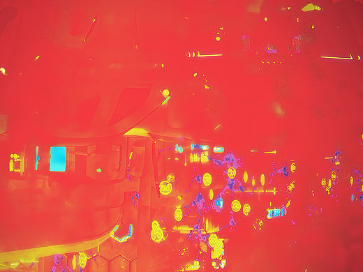 心有山海．西岭蓝鸟诗意抽象画．摄影数字艺术