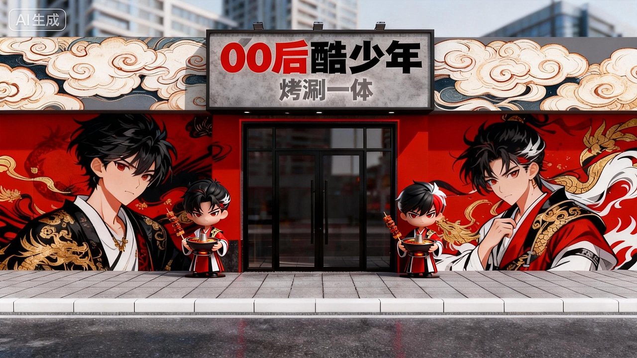 00后酷少年店面IP设计（图ZNDAzNzQ0Mzg4） - IP形象 - 站酷设计师菩提念美陈IP设计原创素材 - 站酷ZCOOL