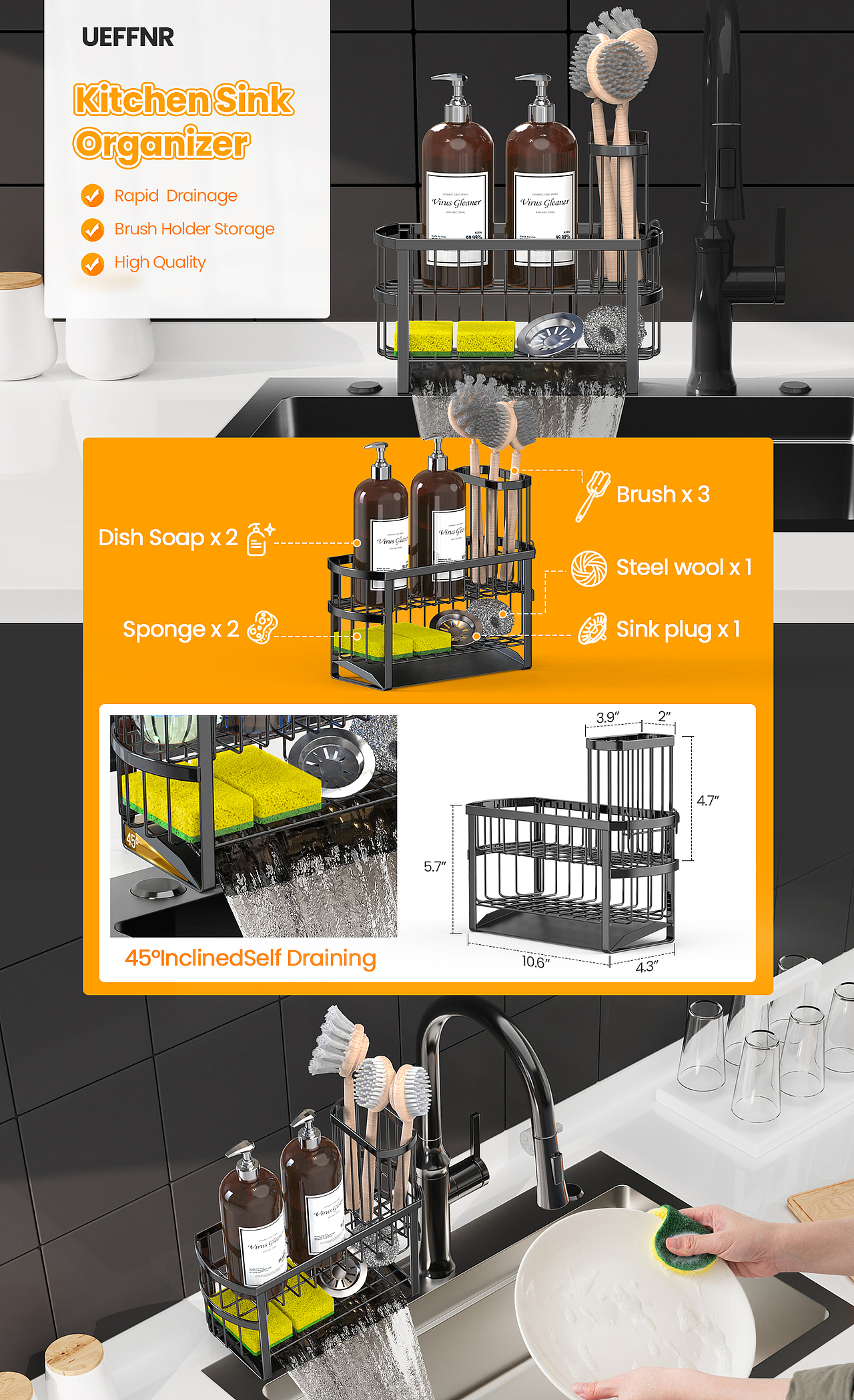 亚马逊主图设计案例--厨房置物架（图ZNDAzNzQ5NDQ0） - 电商 - 站酷设计师梦珠原创素材 - 站酷ZCOOL