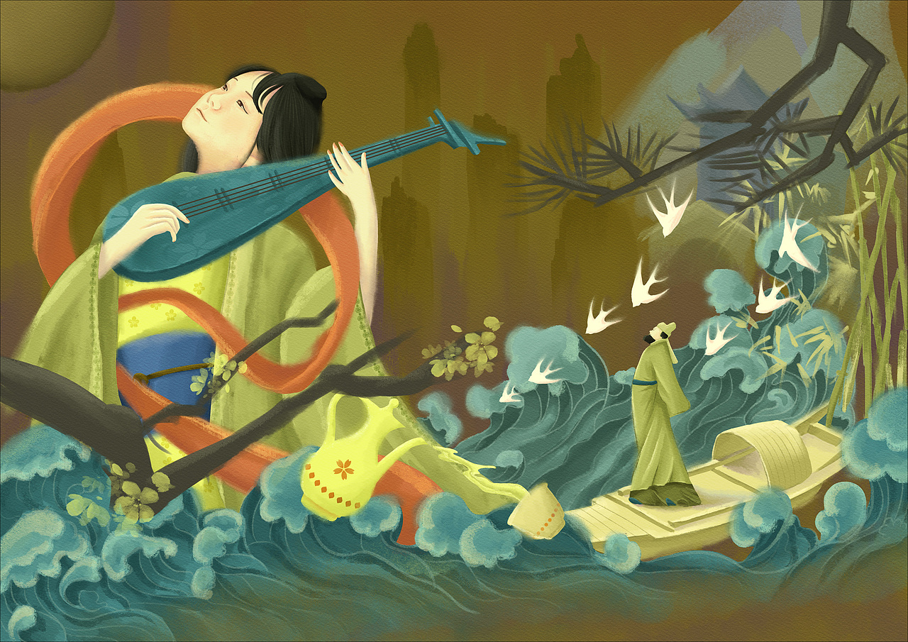 插画练习合集（图ZNDAzNzQ5NzMy） - 创作习作 - 站酷设计师凌柒原创素材 - 站酷ZCOOL