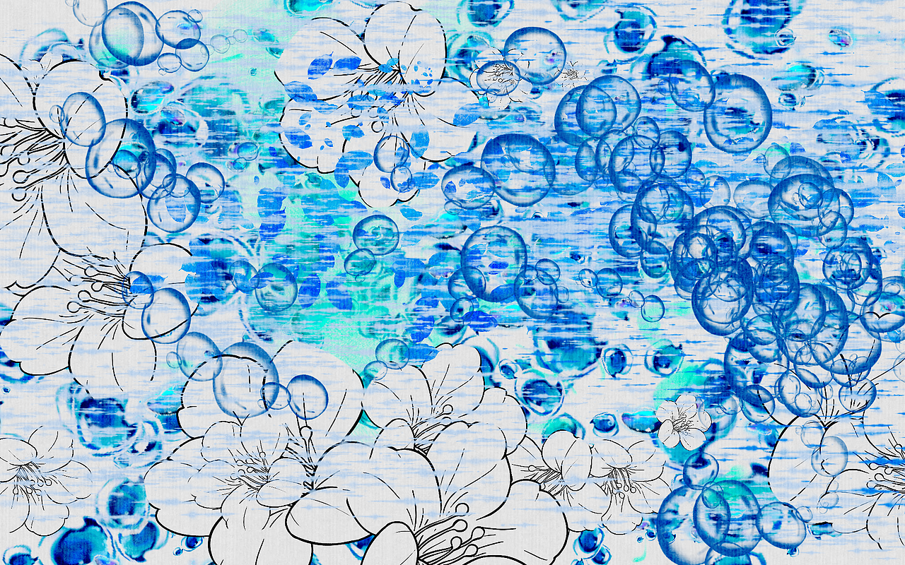 鱼群和气泡 蓝色和呼吸（图ZNDAzNzU1MjQw） - 艺术插画 - 站酷设计师无赖丝原创素材 - 站酷ZCOOL