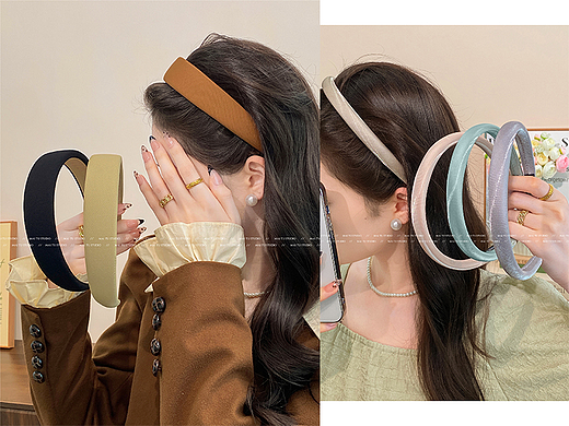 义乌饰品拍摄 发饰发箍发夹模特拍摄 发圈发绳模特拍摄