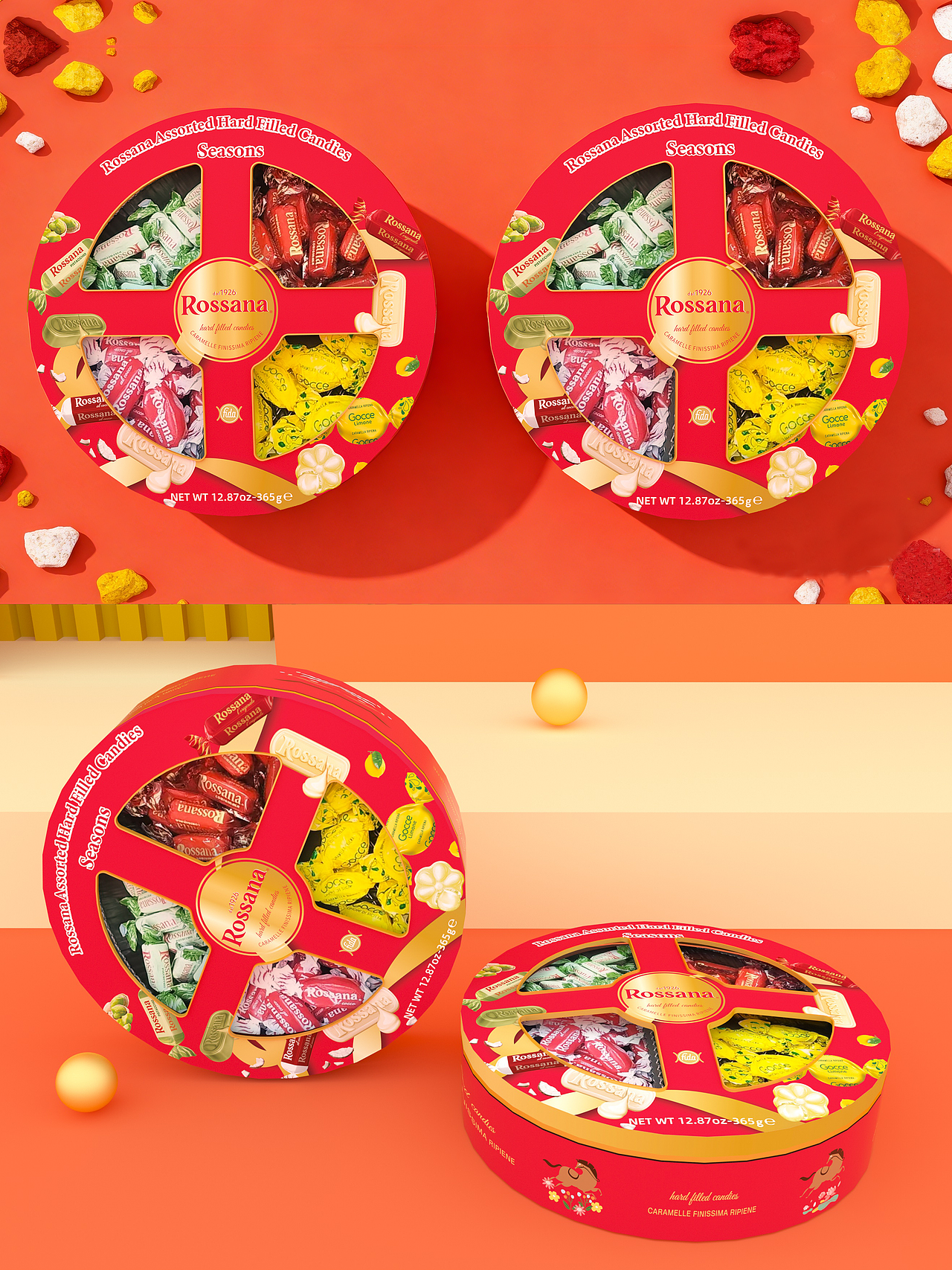 象鸟x意大利Rossana糖果包装设计（图ZNDAzNzY1OTQ0） - 包装 - 站酷设计师象鸟品牌设计原创素材 - 站酷ZCOOL