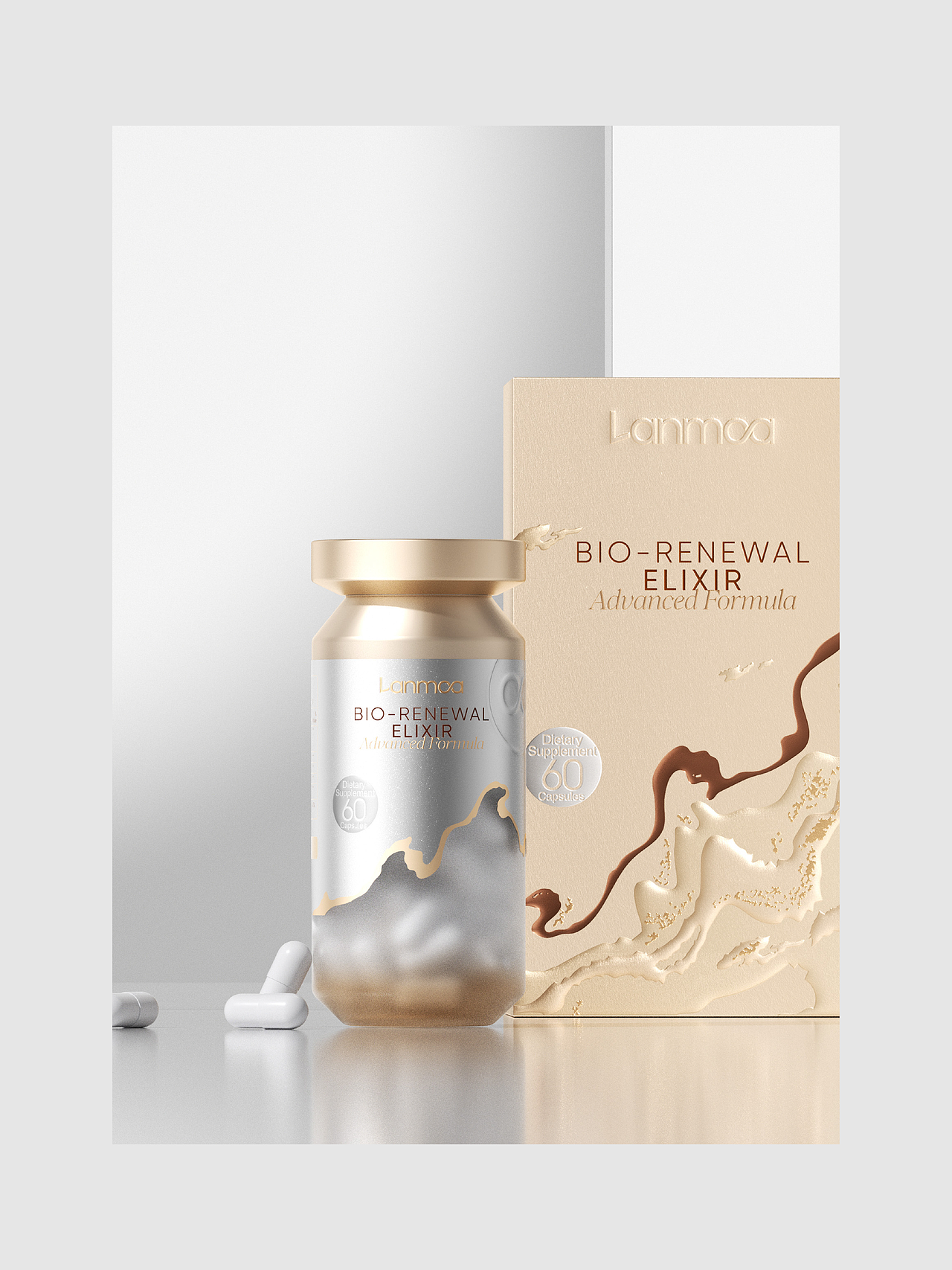 LANMCA|北美女性健康品牌 抗衰保健品牌VI包装设计(图ZNDAzNzcxNjY0) - 品牌 - 站酷设计师hellolinkdesign原创素材 - 站酷ZCOOL