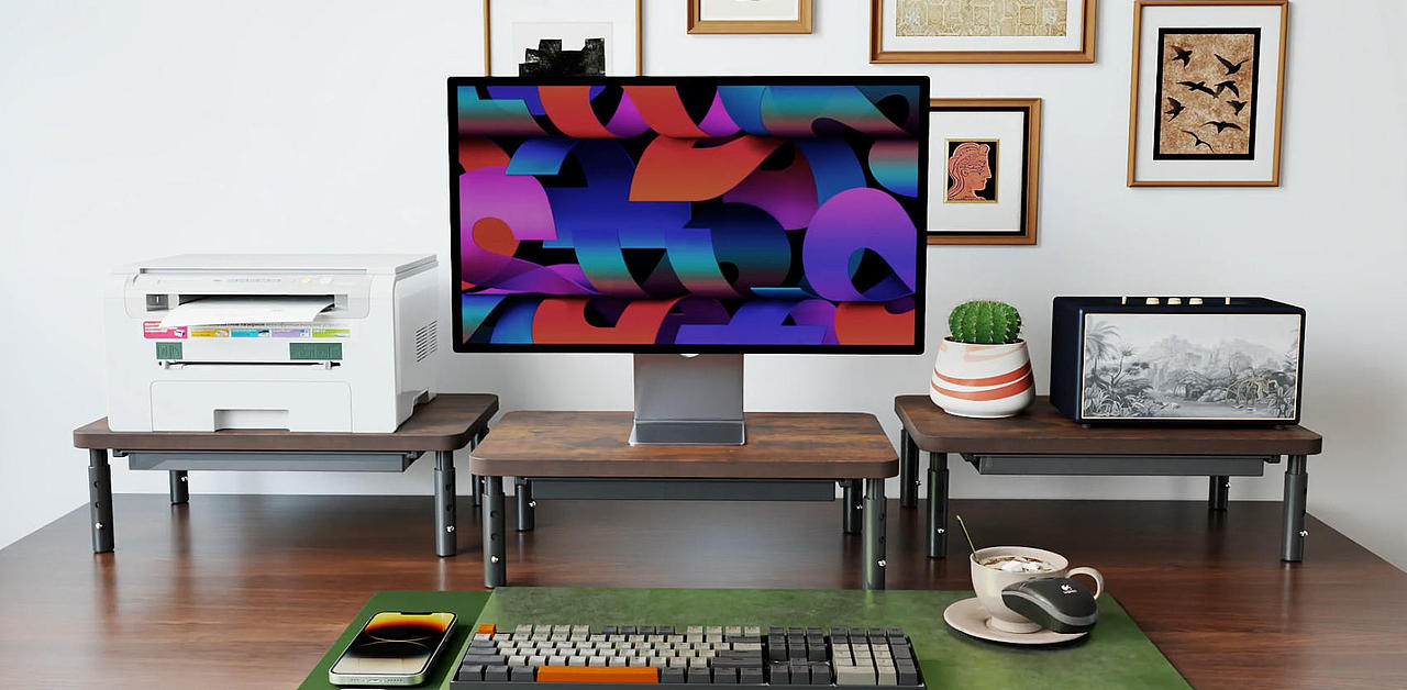 实木电脑增高架｜简约实用，护颈又扩容（图ZNDAzNzc1NDg4） - 生活用品 - 站酷设计师赫延Ryan原创素材 - 站酷ZCOOL