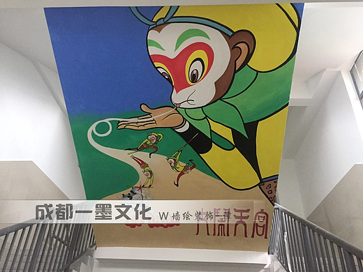 学校墙绘，社区墙绘，社区文化墙，社区美化，成都墙绘