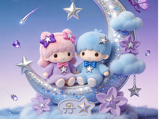 浪漫邂逅🌙月亮上的玩偶派对