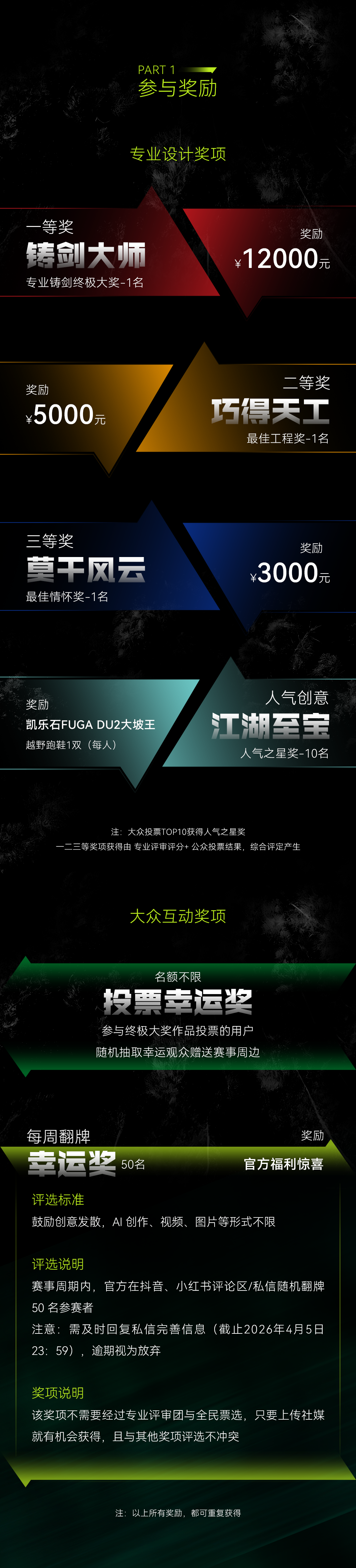 莫干江湖铸剑大师赏金令 : 2026凯乐石莫干山跑山赛十周年特别纪念版大宝剑创作大赛（图ZMTU0NjUyMDg=） - 观点 - 站酷设计师站酷活动原创素材 - 站酷ZCOOL