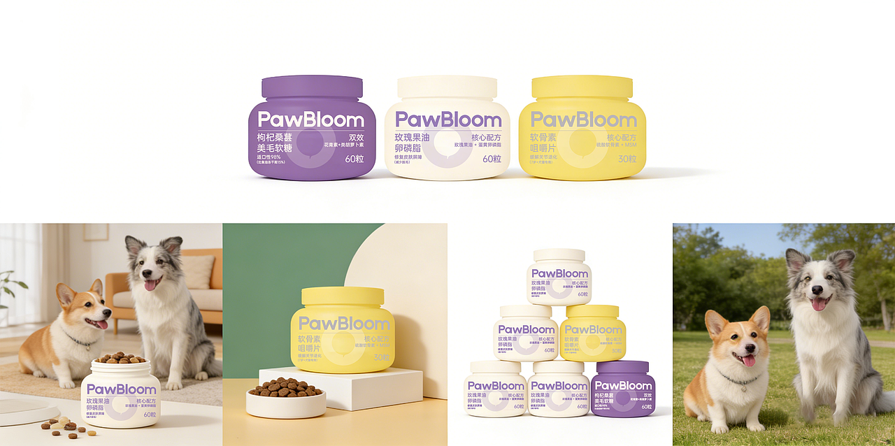 宠物医药品牌策划——PawBloom（图ZNDAzNzg2MjQ4） - 品牌 - 站酷设计师AI独立鱼原创素材 - 站酷ZCOOL