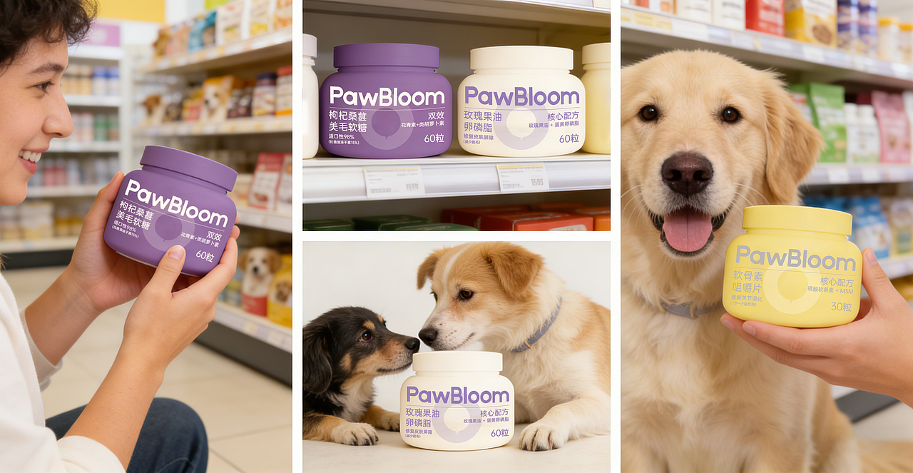 宠物医药品牌策划——PawBloom（图ZNDAzNzg2MjM2） - 品牌 - 站酷设计师AI独立鱼原创素材 - 站酷ZCOOL