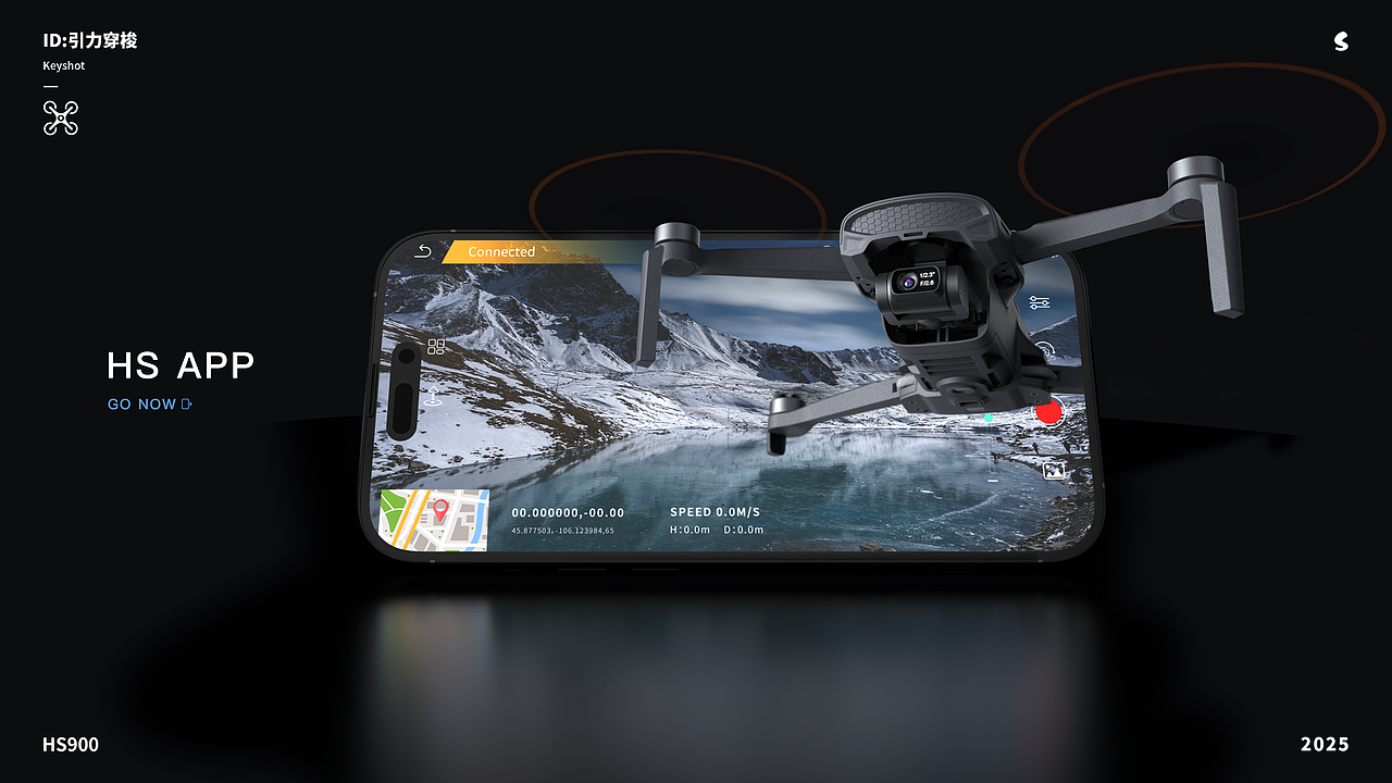 三维渲染丨HS无人机（图ZNDAzNzkwNDgw） - 产品 - 站酷设计师引力穿梭原创素材 - 站酷ZCOOL