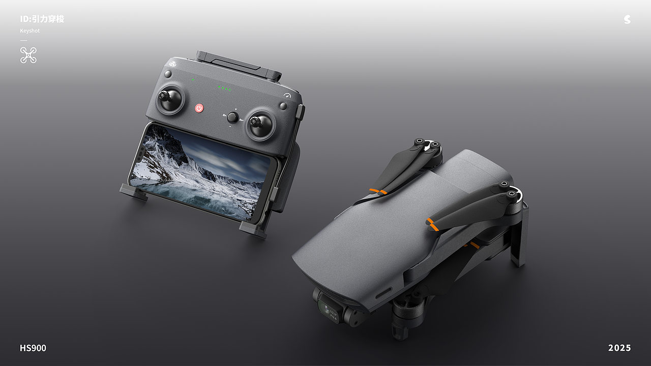 三维渲染丨HS无人机（图ZNDAzNzkwNDA4） - 产品 - 站酷设计师引力穿梭原创素材 - 站酷ZCOOL