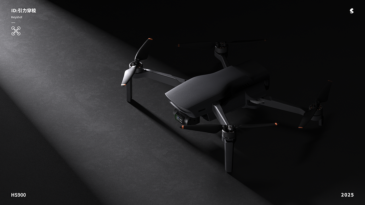三维渲染丨HS无人机（图ZNDAzNzkwNDM2） - 产品 - 站酷设计师引力穿梭原创素材 - 站酷ZCOOL