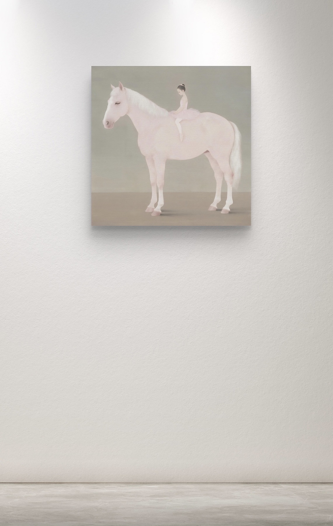 粉色马与芭蕾女孩（手绘油画，可收藏）（图ZNDAzNzk3MzA0） - 绘画 - 站酷设计师暘坤原创素材 - 站酷ZCOOL