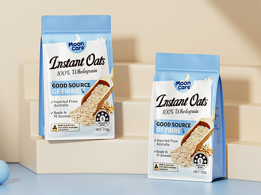 不之名XMOON CARE ｜进口即食燕麦片包装设计