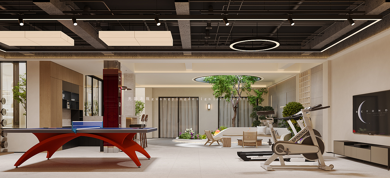 挑空别墅（图ZNDAzODA2NjY0） - 家装设计 - 站酷设计师光影效果图5501原创素材 - 站酷ZCOOL