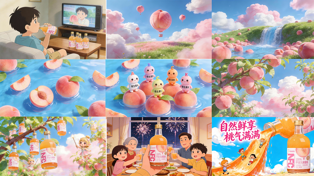【AIGC学生练习作品_桃汁饮料】（图ZNDAzODA5Nzg4） - 影视后期 - 站酷设计师AIGC收藏文件夹原创素材 - 站酷ZCOOL