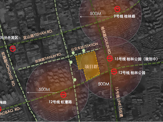 乔高综合体室外标识｜无界街区的视觉纽带