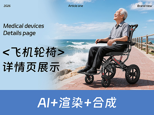 电商详情页~飞机轮椅