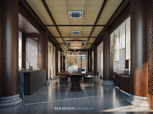 茶室效果图案例