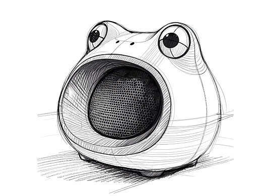 青蛙造型音箱概念工业模