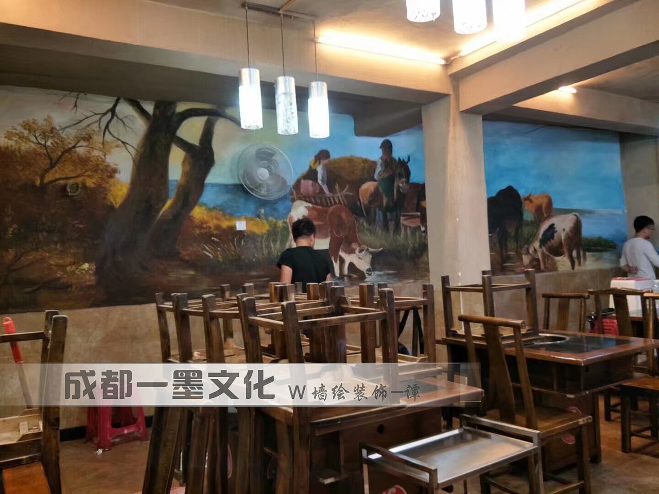 串串店墙绘 中式墙绘 成都墙绘 餐饮店墙绘 四川墙绘（图ZNDAzODQzODU2） - 绘画 - 站酷设计师墙绘壁画原创素材 - 站酷ZCOOL