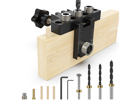 三合一木工销钉钻套装