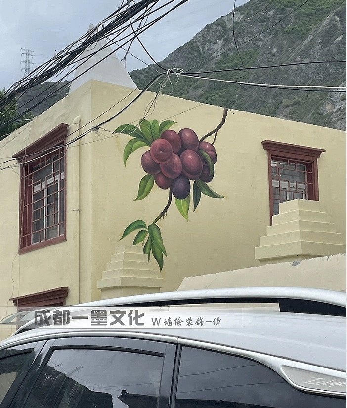 成都墙绘 国画山水 国画 水墨画 中式墙绘 墙绘国画（图ZNDAzODQ3NTgw） - 绘画 - 站酷设计师墙绘壁画原创素材 - 站酷ZCOOL