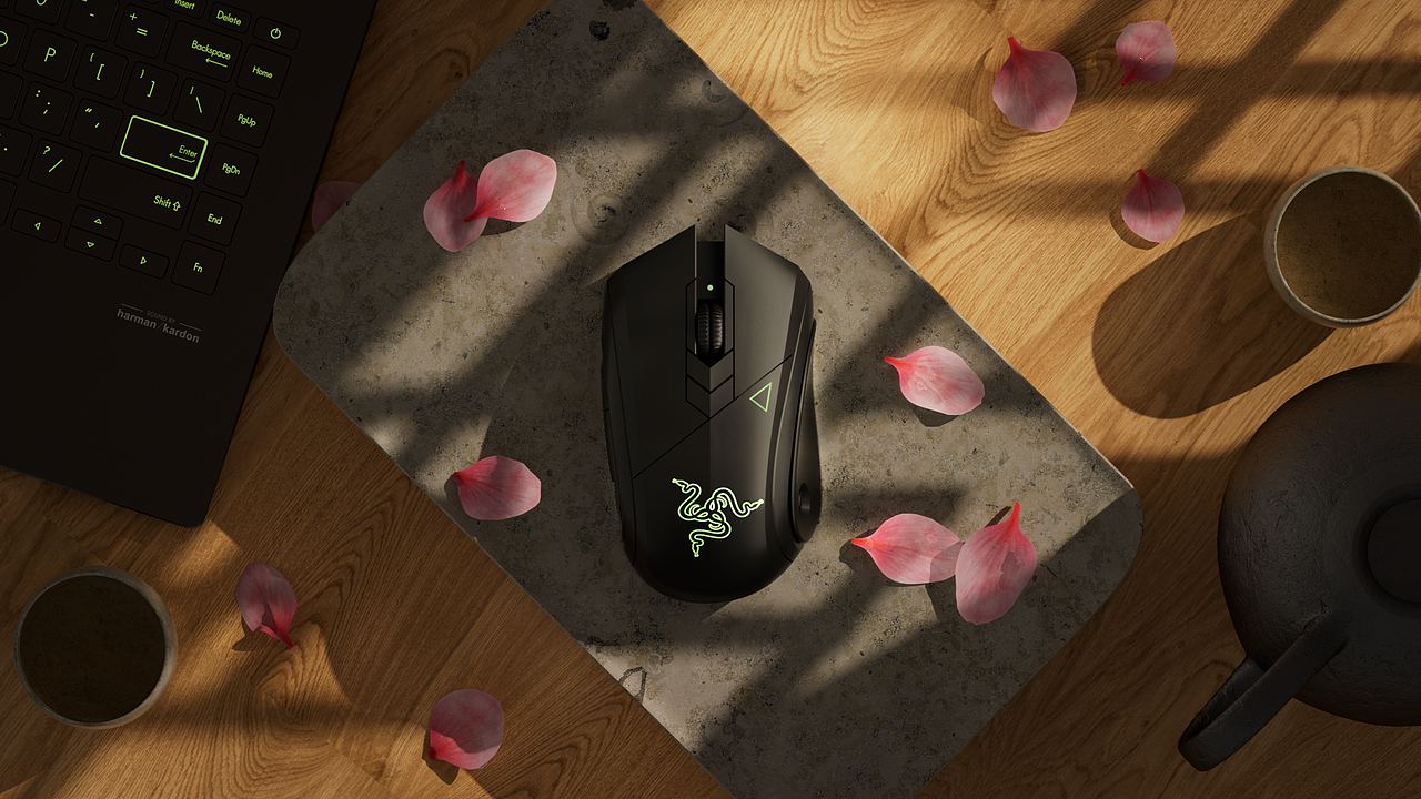 雷蛇鼠标产品渲染（图ZNDAzODUyODUy） - 产品 - 站酷设计师wo不是糕手原创素材 - 站酷ZCOOL