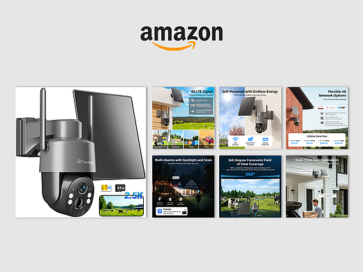 Amazon农场安防摄像头丨海外视觉设计（个人主页-ZNzMyODM2NzI=） - 电商 - 站酷设计师VELORA_Studio原创素材 - 站酷ZCOOL