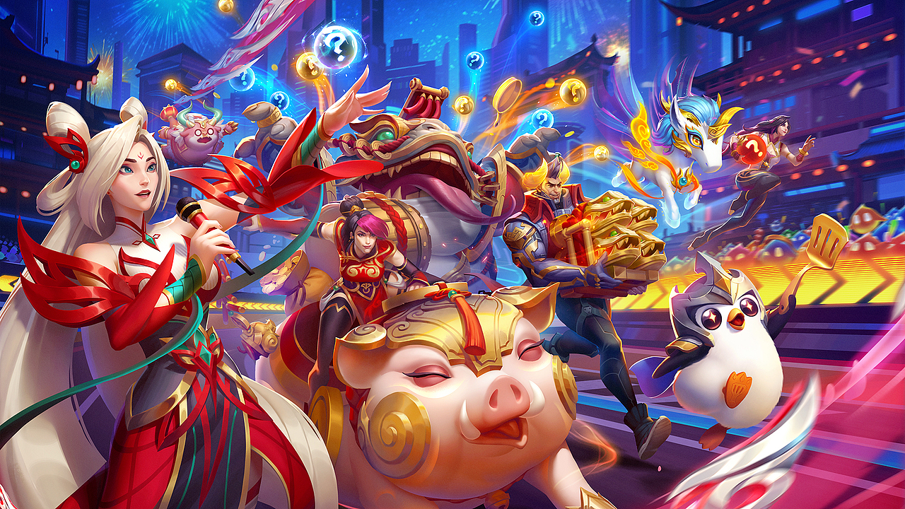 云顶之弈 新春宣传KV（图ZNDAzODU4MjIw） - 商业插画 - 站酷设计师齐天大宋原创素材 - 站酷ZCOOL