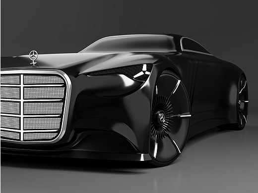 奔驰概念车建模渲染