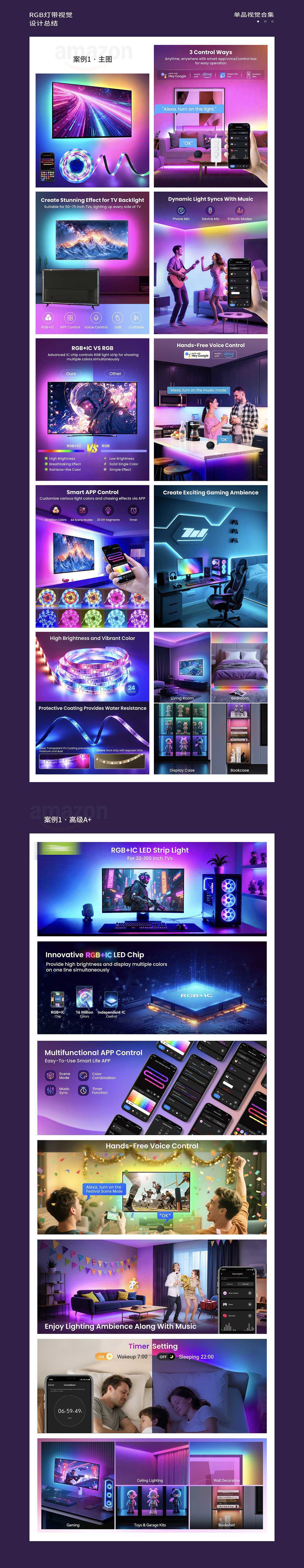 Amazon亚马逊设计丨RGB灯带合集（图ZNDAzODYxMTQw） - 电商 - 站酷设计师叮嘞个当原创素材 - 站酷ZCOOL
