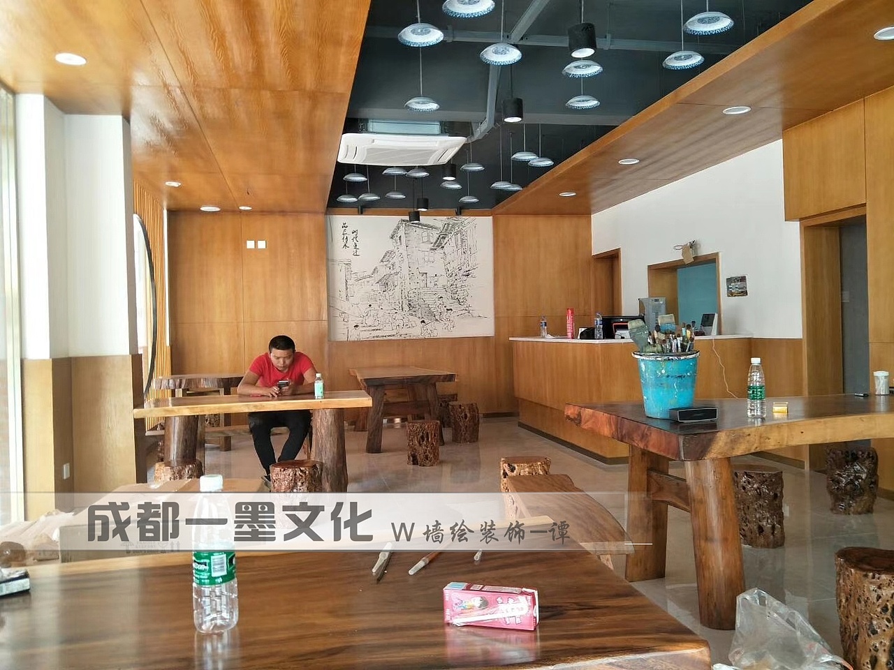 餐饮店墙绘 成都墙绘 社区文化墙 社区墙绘 中式墙绘（图ZNDAzODYxODEy） - 绘画 - 站酷设计师美丽乡村壁画墙绘原创素材 - 站酷ZCOOL
