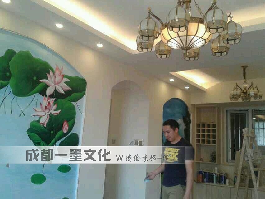 餐饮店墙绘 成都墙绘 中式墙绘 烤鱼店墙绘 串串店墙绘（图ZNDAzODYzMDI0） - 绘画 - 站酷设计师美丽乡村壁画墙绘原创素材 - 站酷ZCOOL