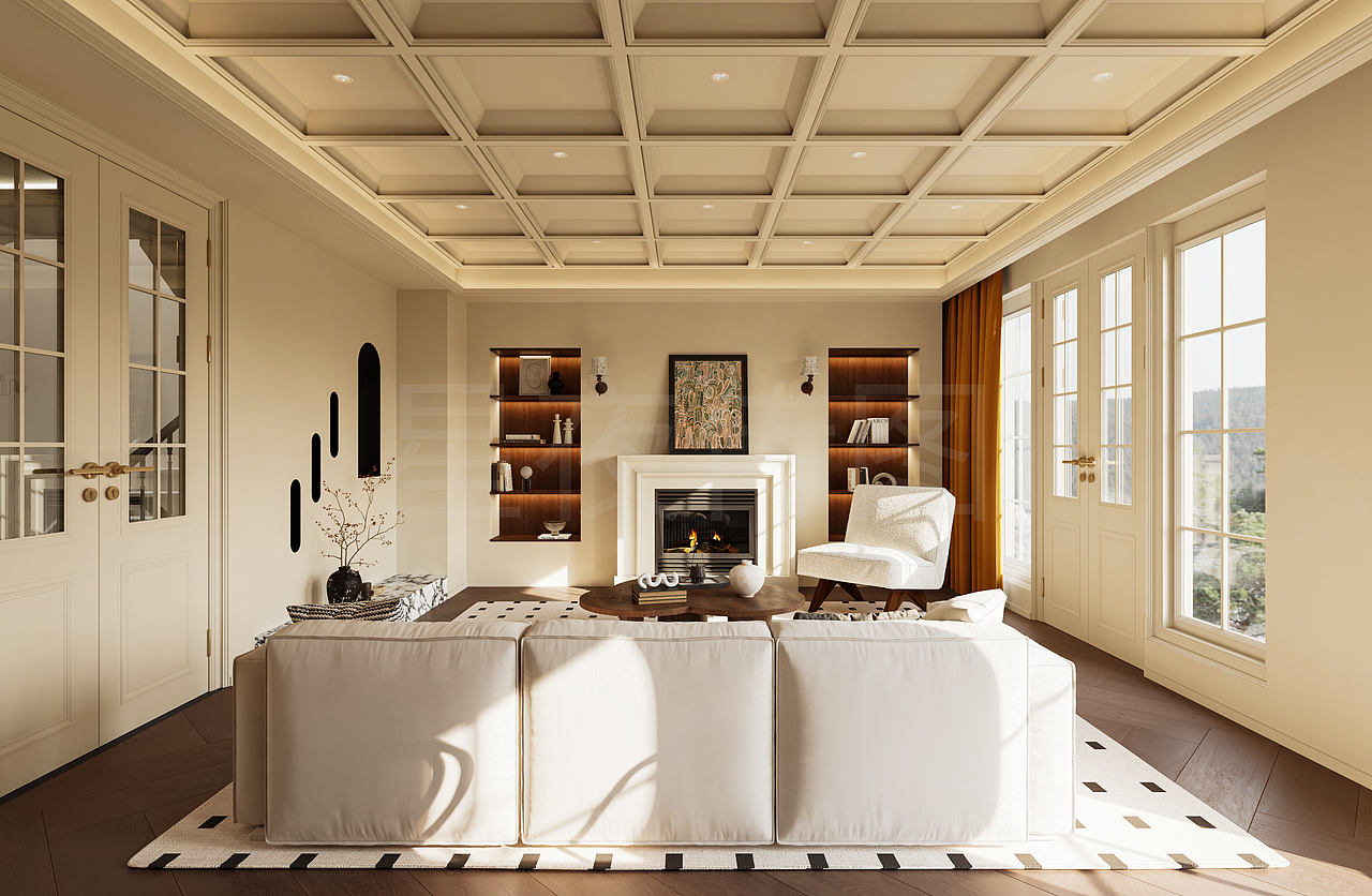 民宿简约奶油搭配出温馨家的感觉（图ZNDAzODc0MTE2） - 酒店餐饮设计 - 站酷设计师苏子叶susu原创素材 - 站酷ZCOOL