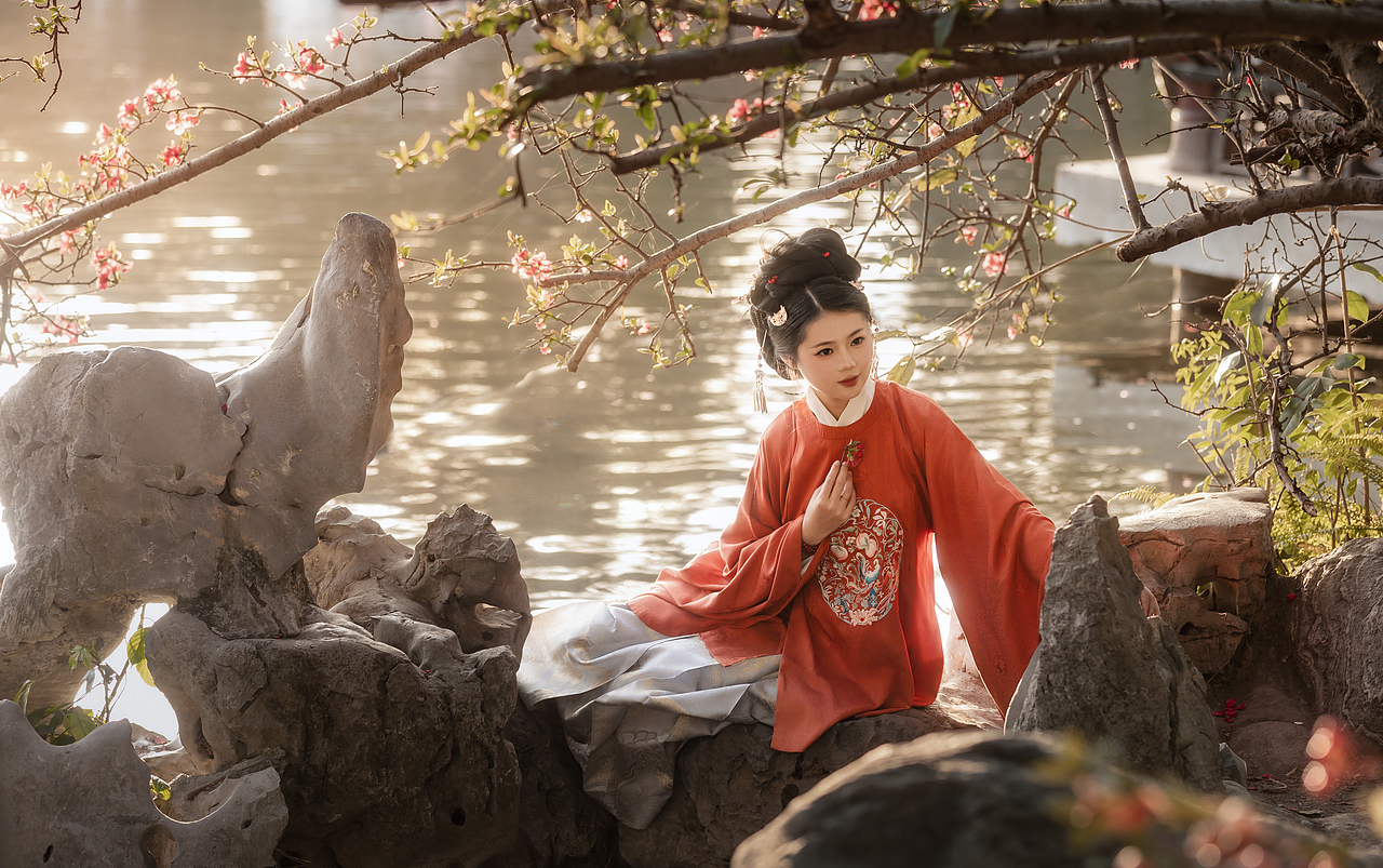 花下客，画中人（图ZNDAzODc2NTI0） - 人像摄影 - 站酷设计师枫叶剑桥原创素材 - 站酷ZCOOL
