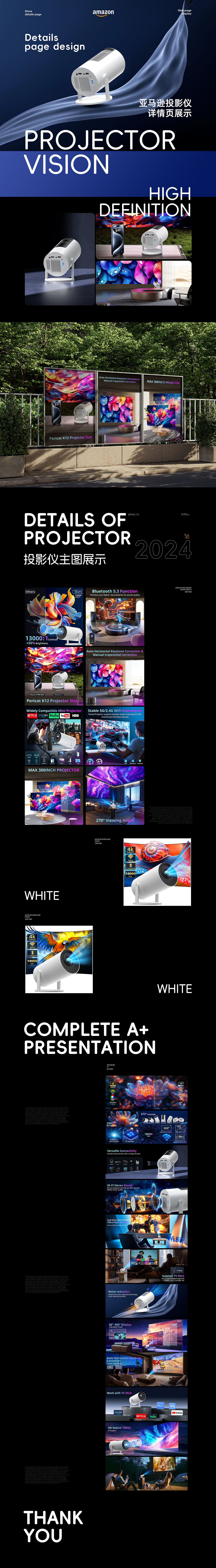 2024亚马逊跨境电商投影仪/空气净化器详情节选总结（图ZNDAzODc4MjY4） - 电商 - 站酷设计师_飞鱼绘原创素材 - 站酷ZCOOL