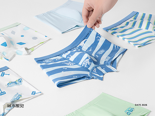 儿童内裤拍摄丨巴拉巴拉×简木视觉 内裤电商创意主图