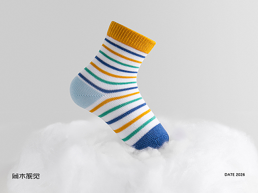 儿童袜子拍摄丨巴拉巴拉×简木视觉 童袜电商创意主图