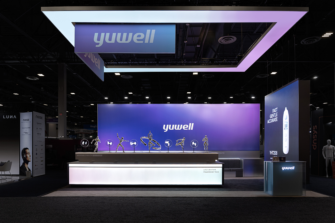 鱼跃医疗|美国 2026 CES|国际展台设计|展示空间|原创（图ZNDAzODgyODI0） - 展陈设计 - 站酷设计师FORMS方世设计原创素材 - 站酷ZCOOL