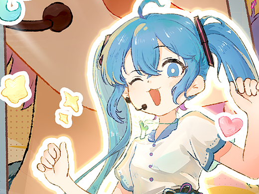 原创插画-初音未来